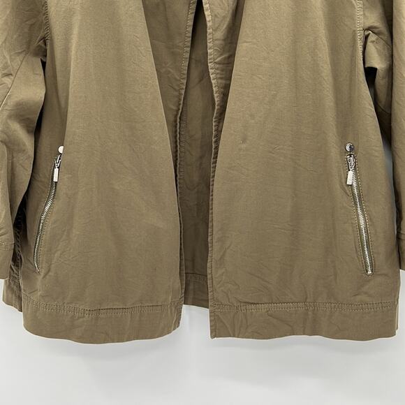 Lafayette 148 Open Front Military Green Jacket - Small - Picture 3 of 7